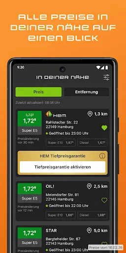 Скриншот 2 — HEM - günstig tanken