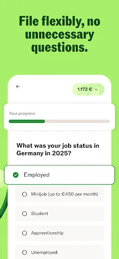 Скриншот 3 — Taxfix: Tax return for Germany