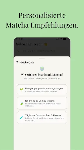 Скриншот 3 — Teeo: Matcha & Tee Tracker