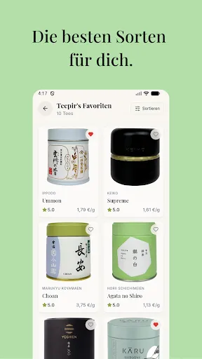 Скриншот 4 — Teeo: Matcha & Tee Tracker