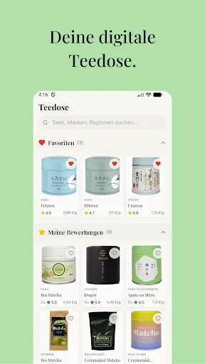 Скриншот 5 — Teeo: Matcha & Tee Tracker