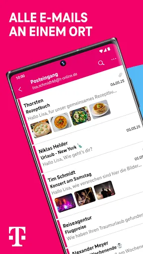 Скриншот 1 — Telekom Mail – E-Mail App