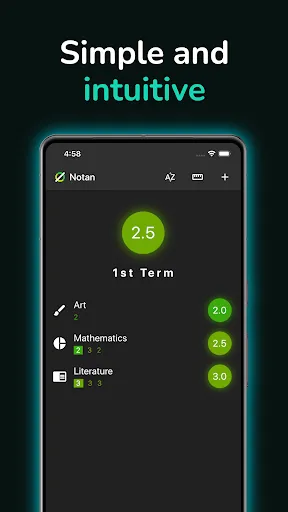 Скриншот 1 — Notan: Grade Calculator