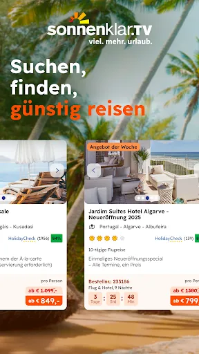 Скриншот 1 — sonnenklar.TV – Günstig Reisen
