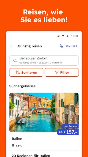 Скриншот 4 — sonnenklar.TV – Günstig Reisen