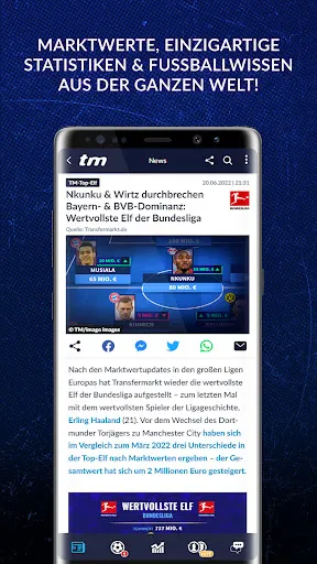 Скриншот 2 — Transfermarkt Fußballdatenbank