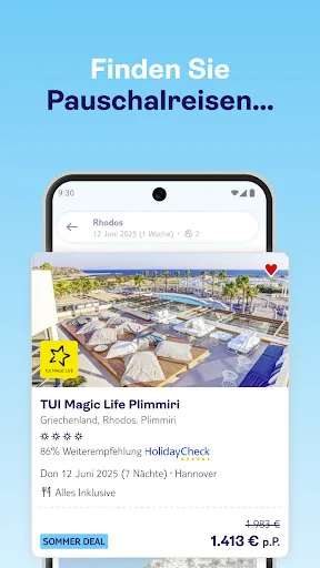 Скриншот 3 — TUI | Urlaub buchen und reisen