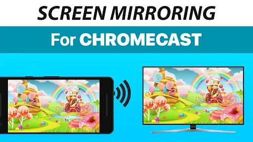 Скриншот 1 — Screen Mirroring + Chromecast