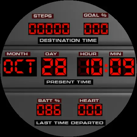 Скриншот 8 — Back to the Future WatchFace