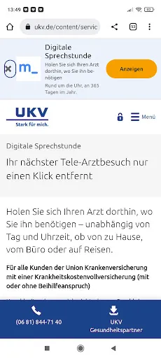 Скриншот 8 — UKV - Mein GesundheitsManager