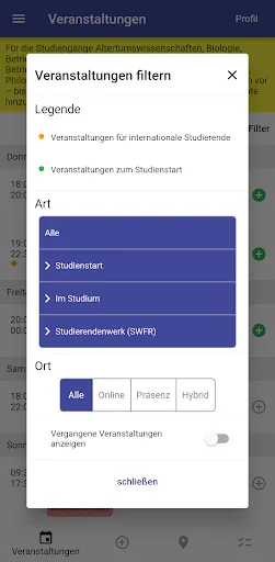 Скриншот 3 — myUFR - Universität Freiburg
