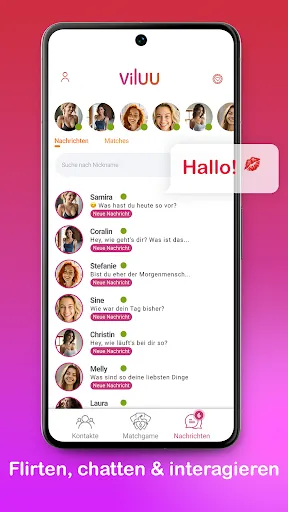 Скриншот 2 — Viluu - Chat, Flirt & Spaß