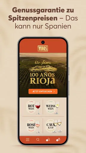 Скриншот 1 — VINOS - Wein mobil kaufen