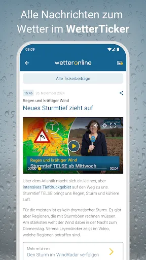 Скриншот 8 — RegenRadar mit Unwetterwarnung