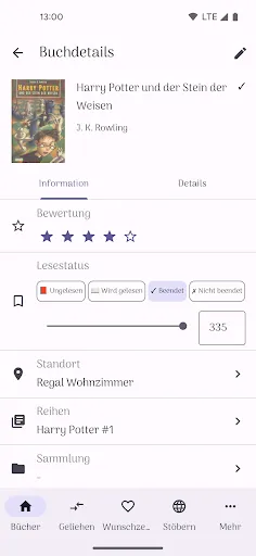 Скриншот 2 — bibliofy: Meine Büchersammlung