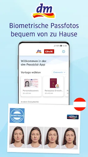 Скриншот 1 — dm Passport Photo App
