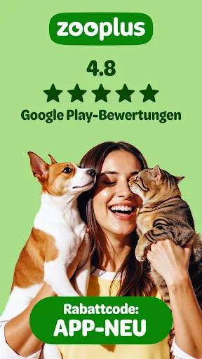 Скриншот 1 — zooplus: Alles für dein Tier