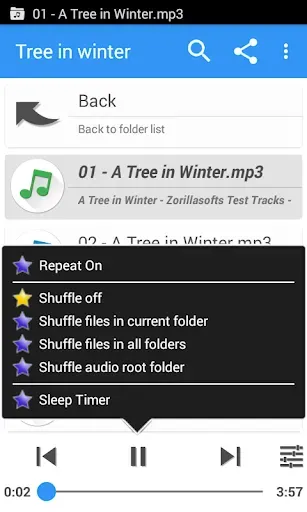 Скриншот 2 — Music Folder Player Full