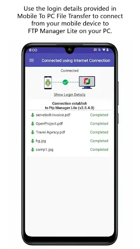 Скриншот 3 — Mobile to PC File Transfer