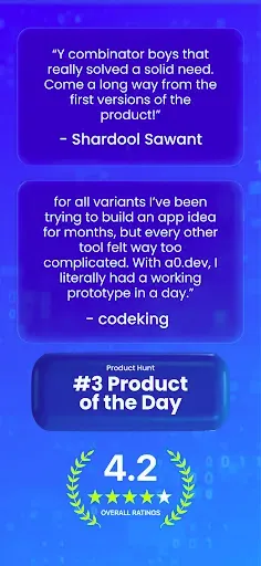 Скриншот 7 — AI App Builder - a0.dev