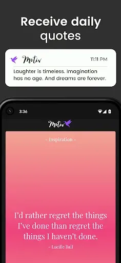 Скриншот 2 — Motiv - Motivational Quotes