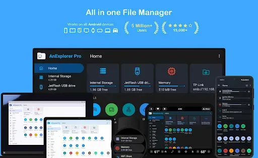 Скриншот 1 — Файловый менеджер AnExplorer