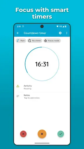 Скриншот 2 — Timelog - Goal & Time Tracker