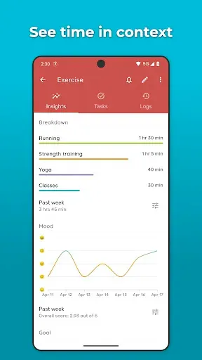 Скриншот 6 — Timelog - Goal & Time Tracker