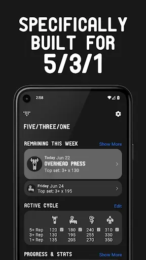 Скриншот 1 — Five/Three/One - 531 Workouts