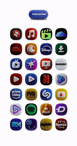 Скриншот 2 — One UI Fluffy Icon Pack