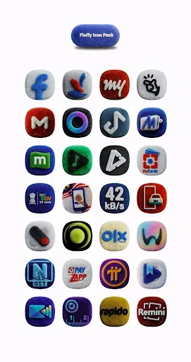Скриншот 4 — One UI Fluffy Icon Pack