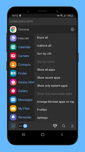 Скриншот 2 — Net Blocker - Firewall per app