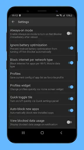 Скриншот 4 — Net Blocker - Firewall per app