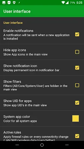 Скриншот 1 — AFWall+ (Android Firewall +)