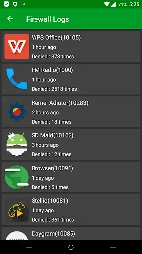 Скриншот 2 — AFWall+ (Android Firewall +)
