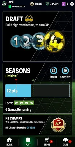 Скриншот 2 — NT FUT 25 Draft + Pack Opener
