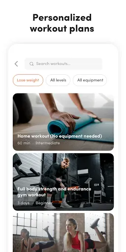 Скриншот 3 — Virtuagym «Фитнес» — дом и зал