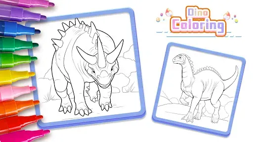 Скриншот 8 — Игра раскраска динозавры