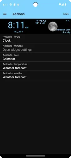 Скриншот 6 — Clock, Date and Weather Widget