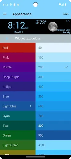 Скриншот 7 — Clock, Date and Weather Widget