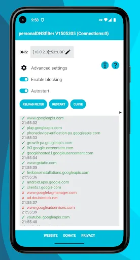 Скриншот 1 — personalDNSfilter