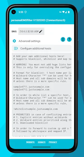 Скриншот 5 — personalDNSfilter
