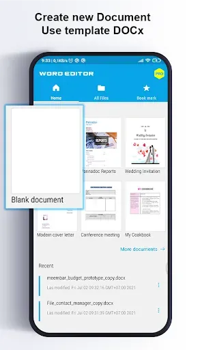 Скриншот 1 — Word Editor: Docx Editor