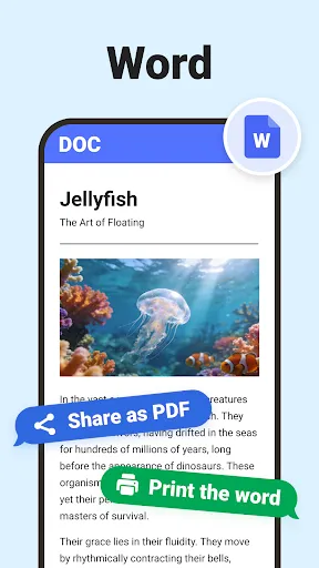 Скриншот 2 — Word Reader - Docx/PDF Viewer
