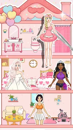 Скриншот 3 — Dress Up Doll:Sweet Paper Doll
