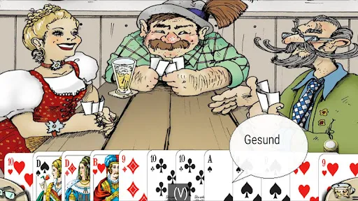 Скриншот 1 — Doppelkopf am Stammtisch