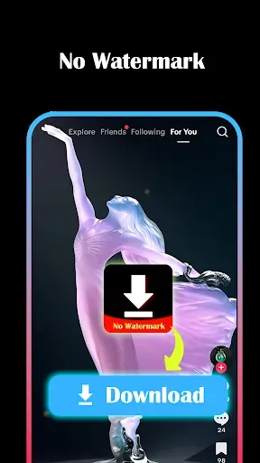 Скриншот 2 — GetTik - Download No Watermark