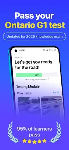 Скриншот 1 — Ontario G1 Practice Test Genie