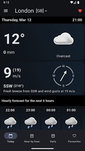 Скриншот 1 — Sol: Weather app