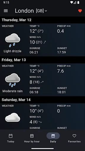 Скриншот 3 — Sol: Weather app